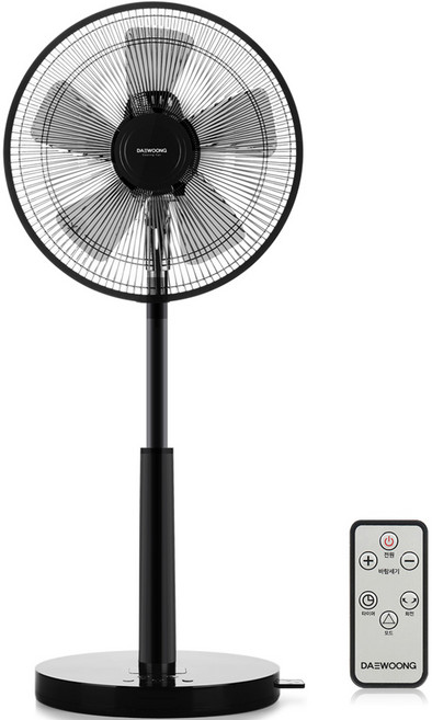 대웅모닝컴 블랙라인 DC 리모컨 스탠드 선풍기, CZ-DC4380R