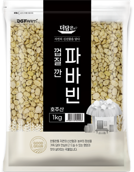 더담은 껍질 깐 파바빈, 1kg, 1개