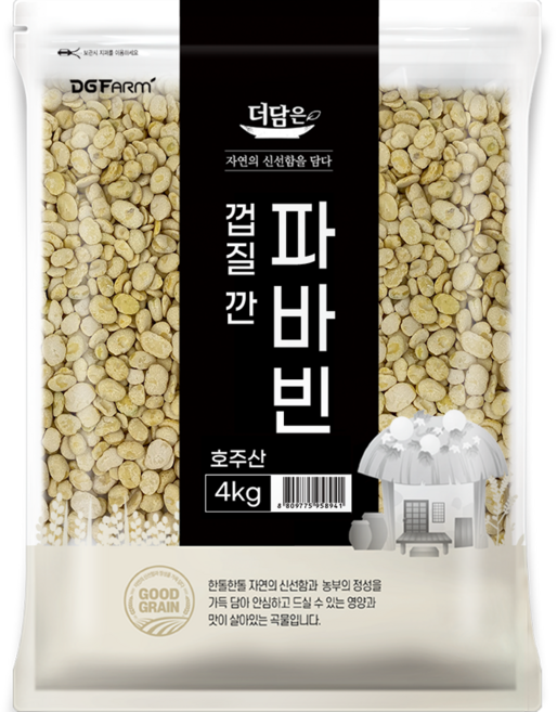 더담은 껍질 깐 파바빈, 4kg, 1개