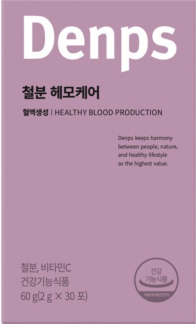 덴프스 철분 헤모케어 30p, 1개, 60g