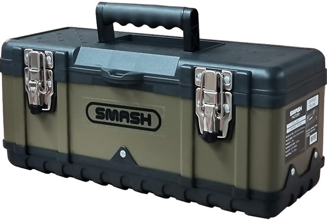 스매쉬 올리브 철재 캠핑 공구함, 1개