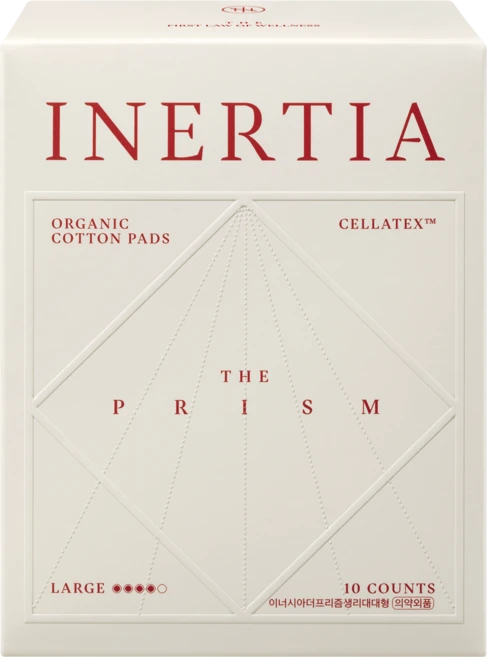 이너시아 더 프리즘 생리대 날개형, 대형, 10개입, 1개 - 쿠팡