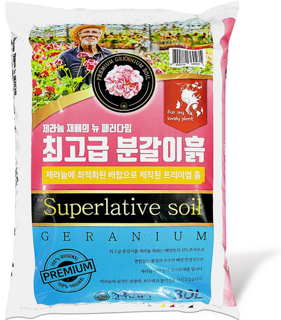 거목산업사 제라늄 분갈이흙, 1개, 30L