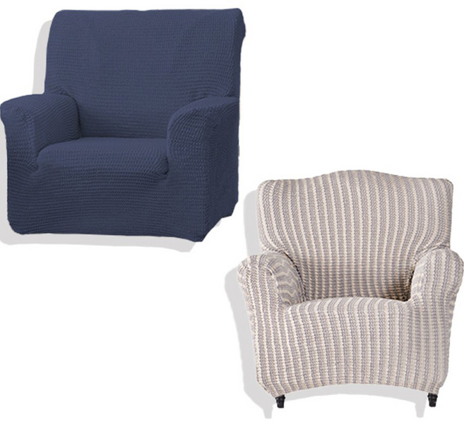 소파스킨스 론다 1인용 소파커버 + 마드리드 1인용 소파커버 세트, 인디고블루(론다), 라이트그레이(마드리드), 1개