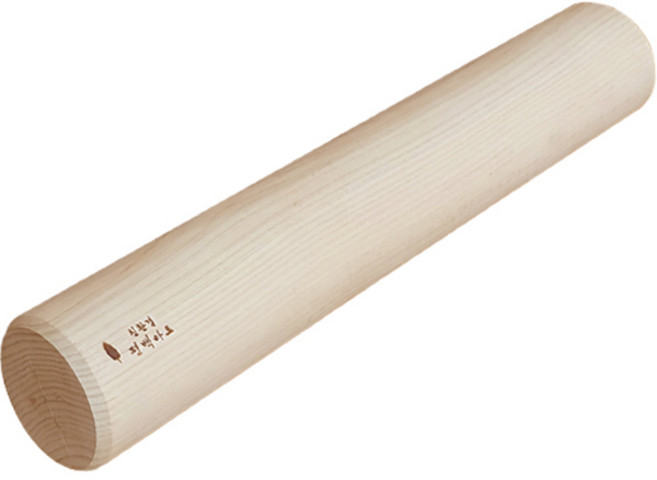 친환경편백아트 프리미엄 편백 통원목 마사지봉 5호(50 x 8 cm), 1개, 혼합색상