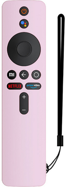 GRAYCO 샤오미 TV 스틱 4K 컬러 풀커버 리모컨 케이스 + 손목 스트랩 LIGHT PINK, 1개