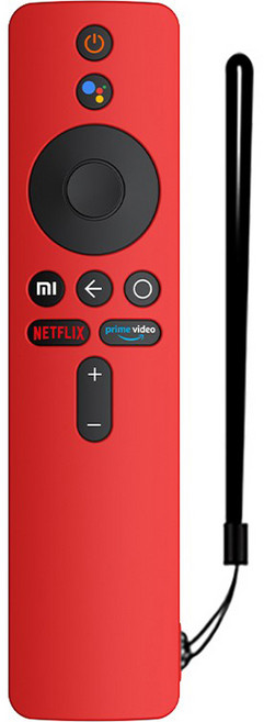 GRAYCO 샤오미 TV 스틱 4K 컬러 풀커버 리모컨 케이스 + 손목 스트랩 RED, 1개