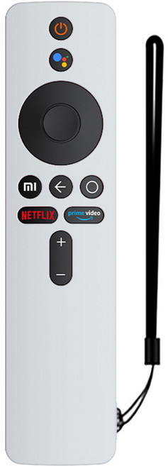 GRAYCO 샤오미 TV 스틱 4K 컬러 풀커버 리모컨 케이스 + 손목 스트랩 WHITE, 1개