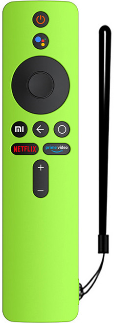 GRAYCO 샤오미 TV 스틱 4K 컬러 풀커버 리모컨 케이스 + 손목 스트랩 GREEN 야광, 1개