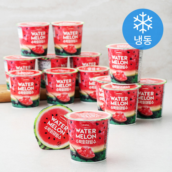 라벨리 수박화채빙수 (냉동), 220ml, 1개입, 15개