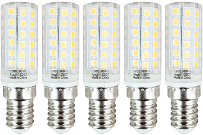 DAYTIME 미니 콘램프 5W E14, 전구색, 5개