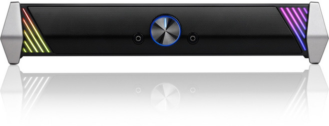 브리츠 컴퓨터 스피커 사운드바 게이밍 PC 프리미엄 RGB LED 2채널, BZ-SP300X, 블랙