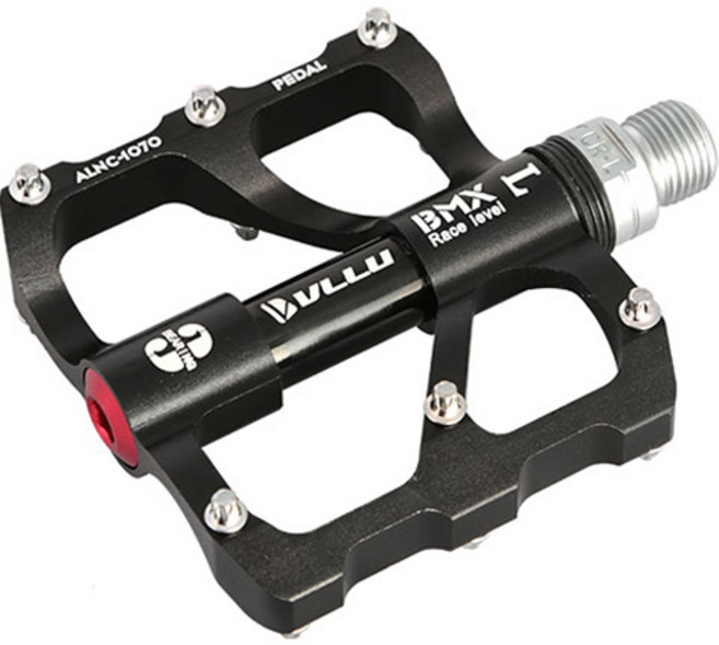 펠레스포츠 알루미늄 크로몰리엑슬 20 자전거 페달 ALNC-1070, 블랙, 1개