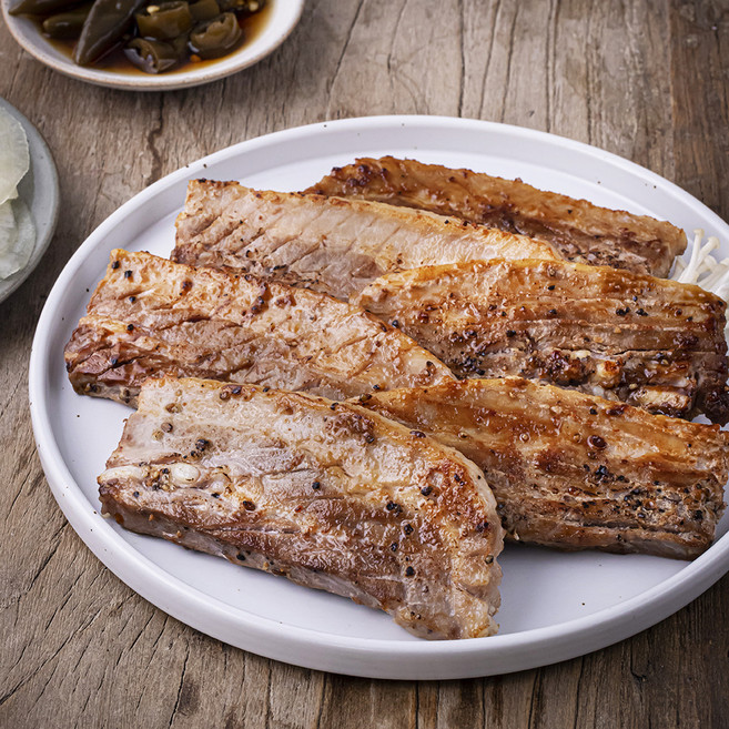 산수골목장 한돈 시즈닝 칼집 삼겹살 (냉장), 400g, 1팩