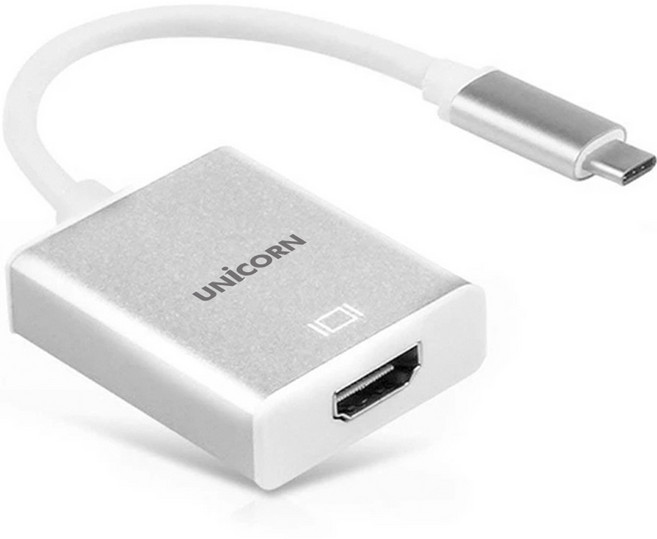 유니콘 C-Type TO HDMI 4K ULTRA HD지원 변환 컨버터, JV-400HD, 1개