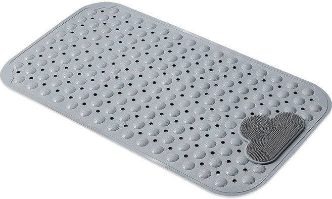 하늬통상 구름 욕실 미끄럼방지 매트 70 x 40 cm, 그레이, 1개