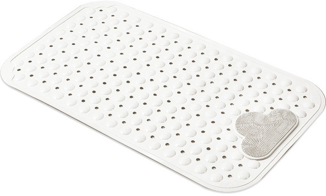 하늬통상 구름 욕실 미끄럼방지 매트 70 x 40 cm, 화이트, 1개