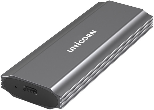 유니콘 NVMe SATA M.2 SSD 듀얼 외장 하드케이스 SM-700D + USB C타입 / A타입 케이블 세트, 1개