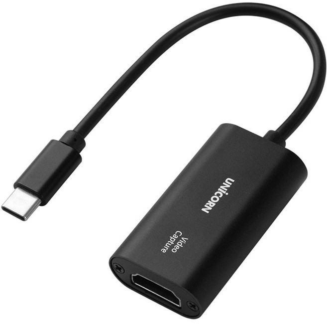 유니콘 C타입 4K 60Hz USB HDMI 비디오 캡쳐보드, VC-200C, 1개