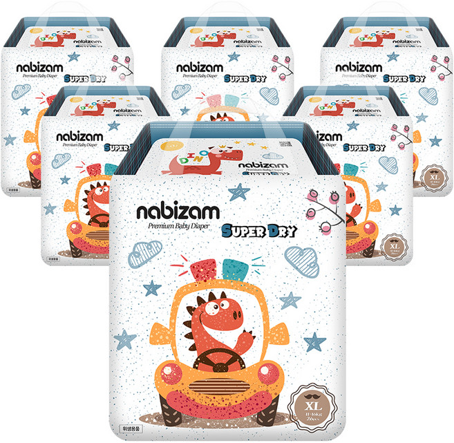 나비잠 슈퍼드라이 기저귀 팬티형 어린이용, 특대형(XL), 156매