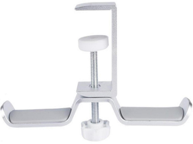 회전형 양면 사무실 책상 가방걸이, 실버, 1개