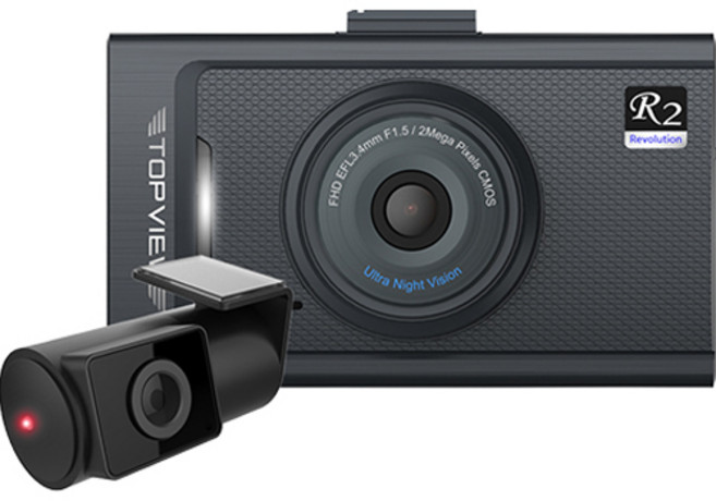 현대티앤알 전후방 FHD 2채널 블랙박스 + 무료출장장착, TOPVIEW R2, 32GB