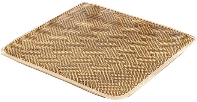 원더웨어 아이스 코튼 라탄 방석, 05 사선체크브라운