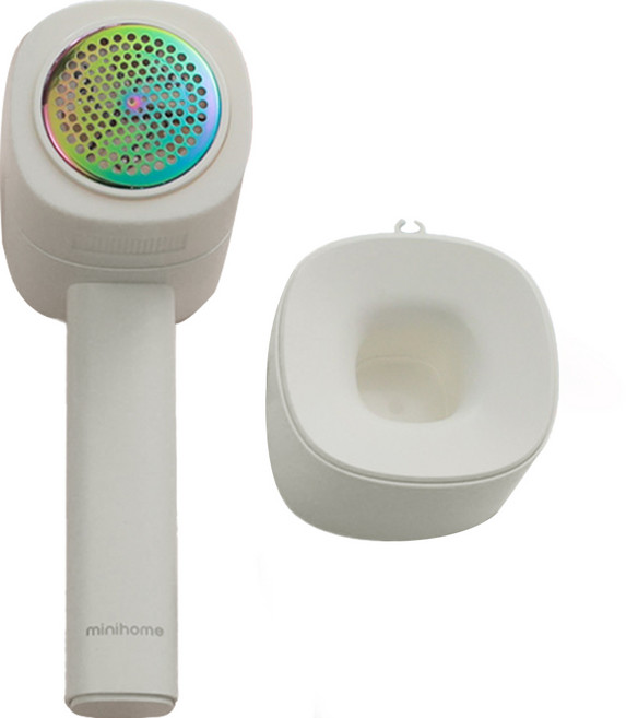 미니홈 2 in 1 충전식 보풀제거기, TLR-350, 화이트