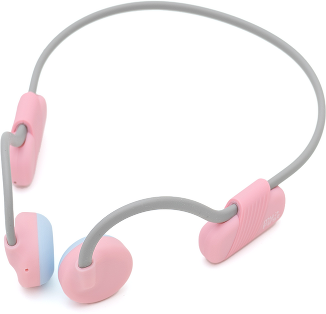 마이퍼스트 BCL 어학용 어린이 무선 블루투스 골전도 헤드폰 + 충전 케이블 세트, 핑크, FH8504SA