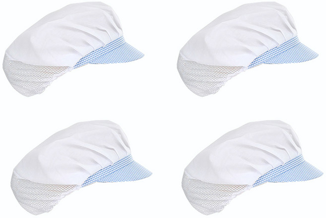 업소용 반망사 위생모자, 블루, 4개