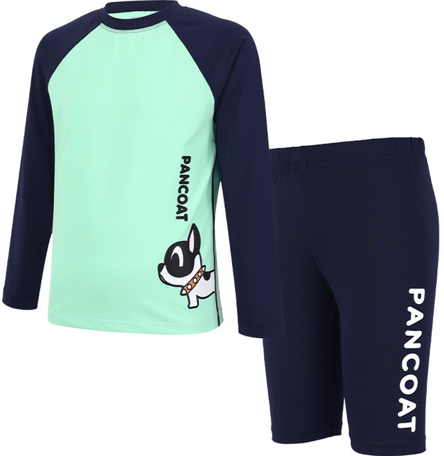 팬콧 아동용 래쉬가드 상하의 세트 RKCO23BR24