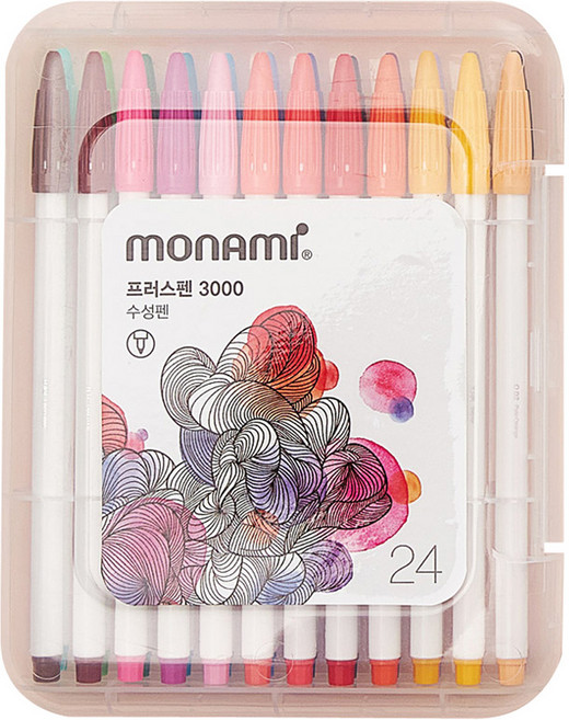 모나미 3000 프러스펜 0.4mm, 24색, 1개