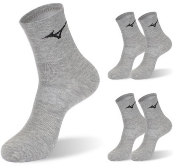 미즈노 스피드 미드 스포츠 양말, 그레이, 5세트