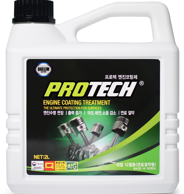 프로텍 대형차 엔진오일첨가제 엔진코팅제 2L, 1개, 공용