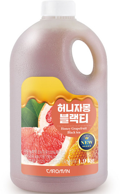 까로망 허니자몽 블랙 티, 1.9kg, 1개