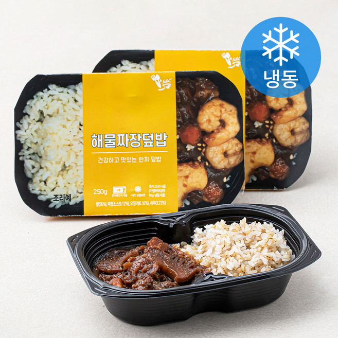 건강한 해물짜장 간편 덮밥 (냉동), 250g, 3팩