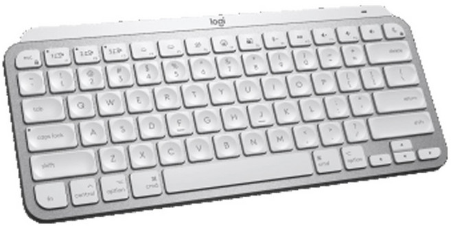 로지텍 MX KEYS MINI 블루투스 무선 텐키리스 키보드, 페일 그레이, YR0084, 제조사축