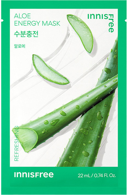 이니스프리 New 알로에 에너지 마스크 22ml, 1개입, 1개