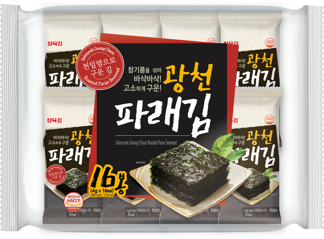 삼육김 광천 파래 도시락김 16p, 64g, 1개