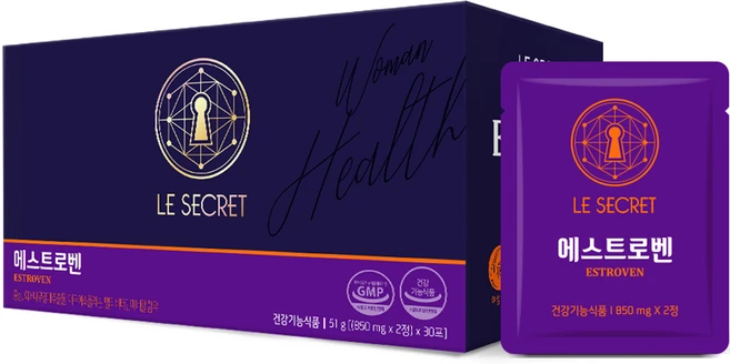 르시크릿 에스트로벤 51g, 60정, 1개 - 쿠팡
