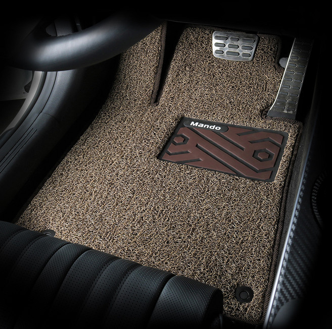 HL만도 컬러풀 엣지 와이드 볼륨쿠션 코일 카매트 1 + 2열, 렉서스 ES 7세대 2018.11~, 브라운