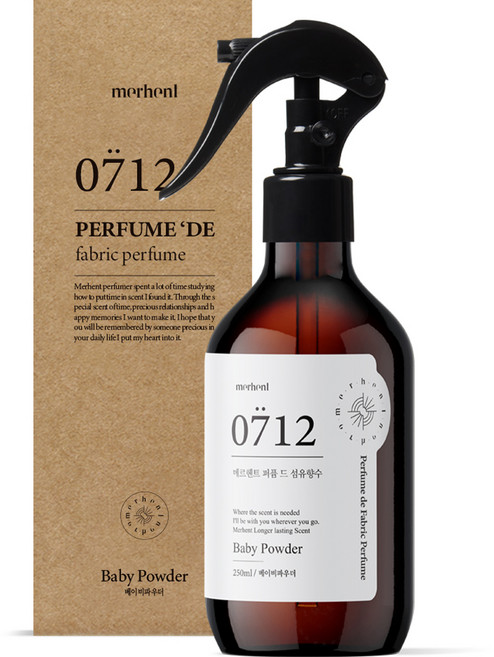 메르헨트 퍼퓸 드 섬유향수 룸스프레이, 베이비파우더, 250ml, 1개