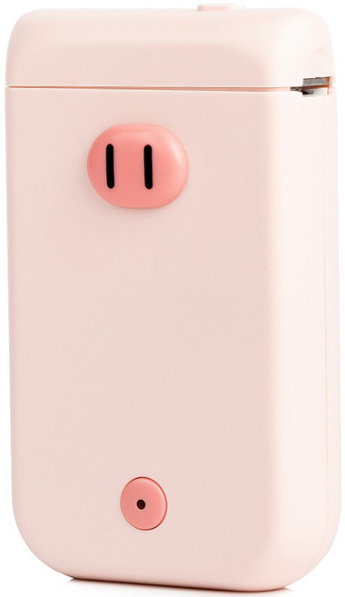 카피어랜드 미모 라벨 프린터 D30s + 라벨지 세트, 핑크돼지, 1세트