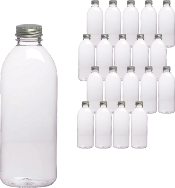서울패키지 원형음료페트 알루미늄캡, 1000ml, 20개