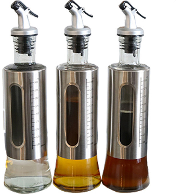 비컨드 비비아뜰리에 원터치 오일 소스 304 밀폐 양념 조미료통, 3개, 300ml