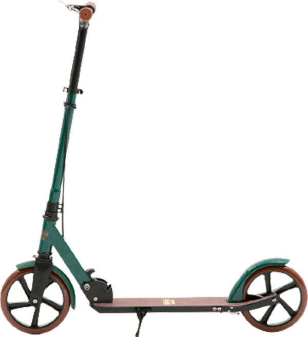 ATOM SCOOTER 經典YOUNG手動兩輪滑板車, 深綠色