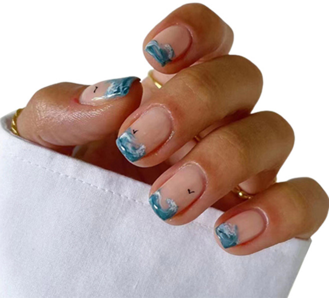 마켓감성 화려한 네일팁 24p 세트, 3세트, 9