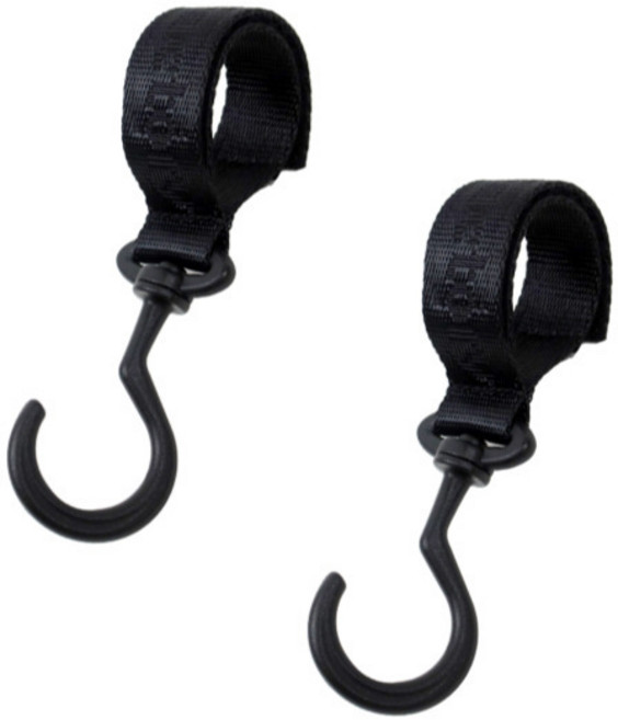 오가닉팩토리 유모차 걸이, 블랙, 2개