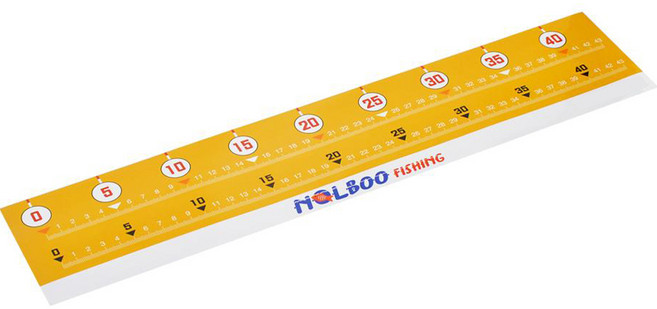 놀부피싱 낚시 스티커 계측자, 혼합색상, 1개
