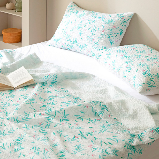 바니루이스 사파리 리플 여름 겹이불, 그린